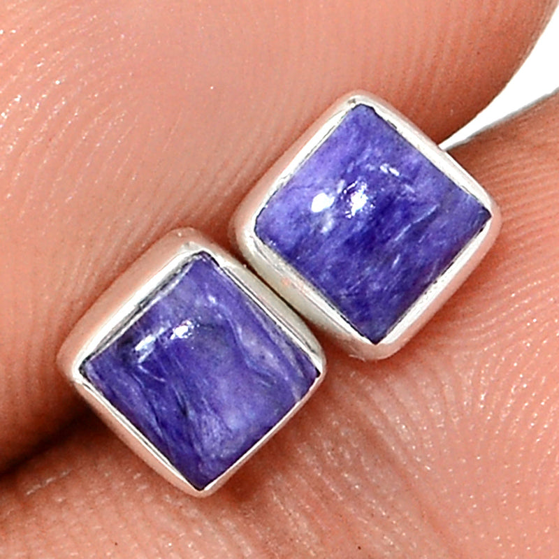 Charoite Studs - CROS288