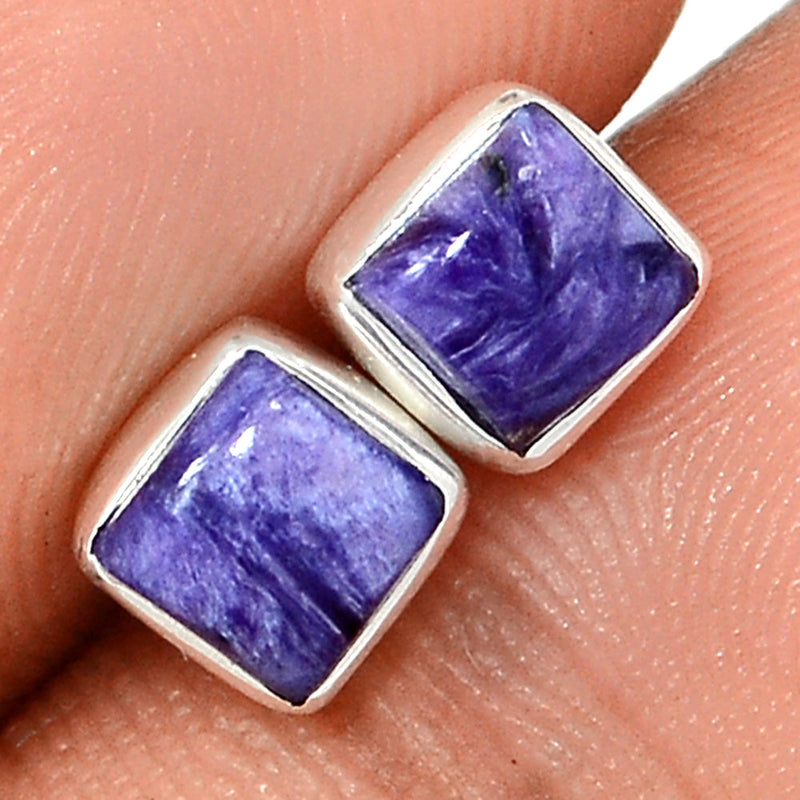 Charoite Studs - CROS289