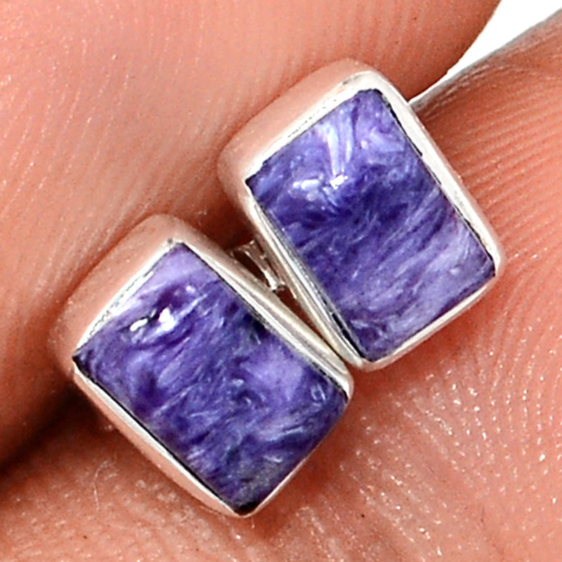 Charoite Studs - CROS294