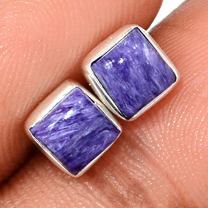 Charoite Studs - CROS295