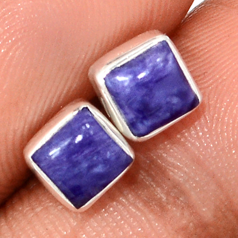 Charoite Studs - CROS297