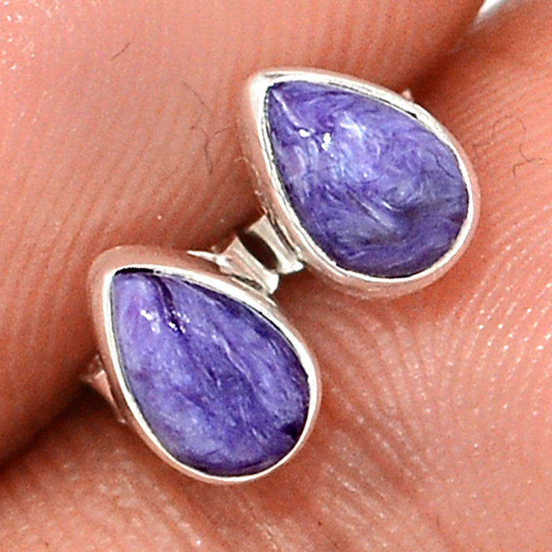 Charoite Studs - CROS298