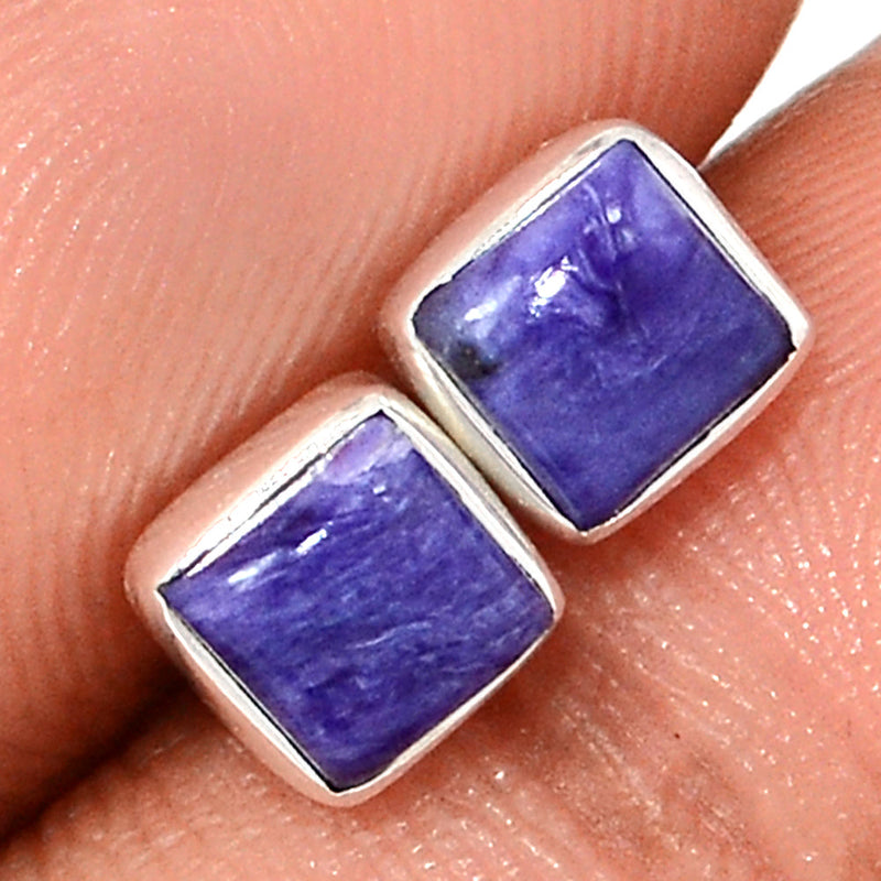 Charoite Studs - CROS301