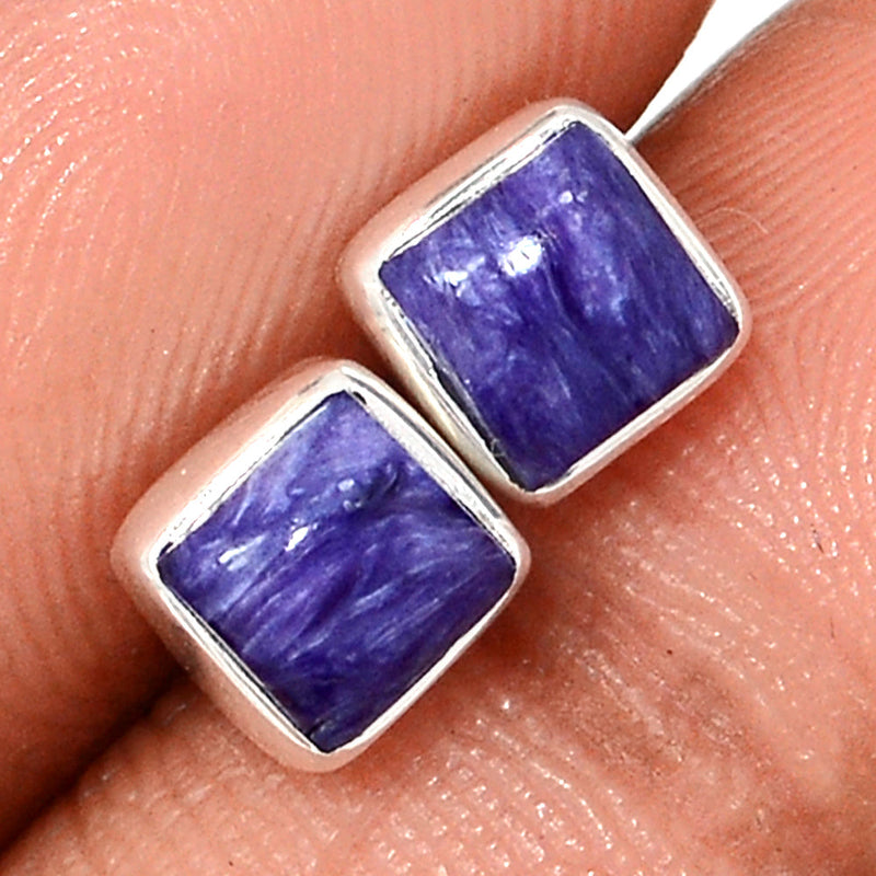 Charoite Studs - CROS302