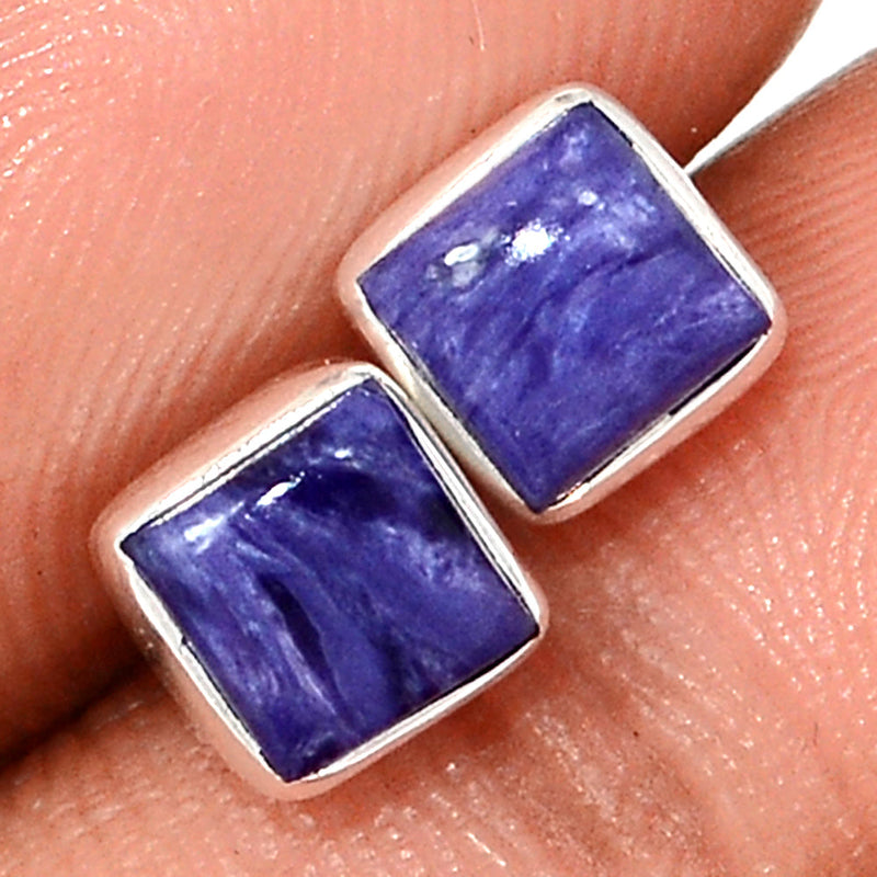 Charoite Studs - CROS305