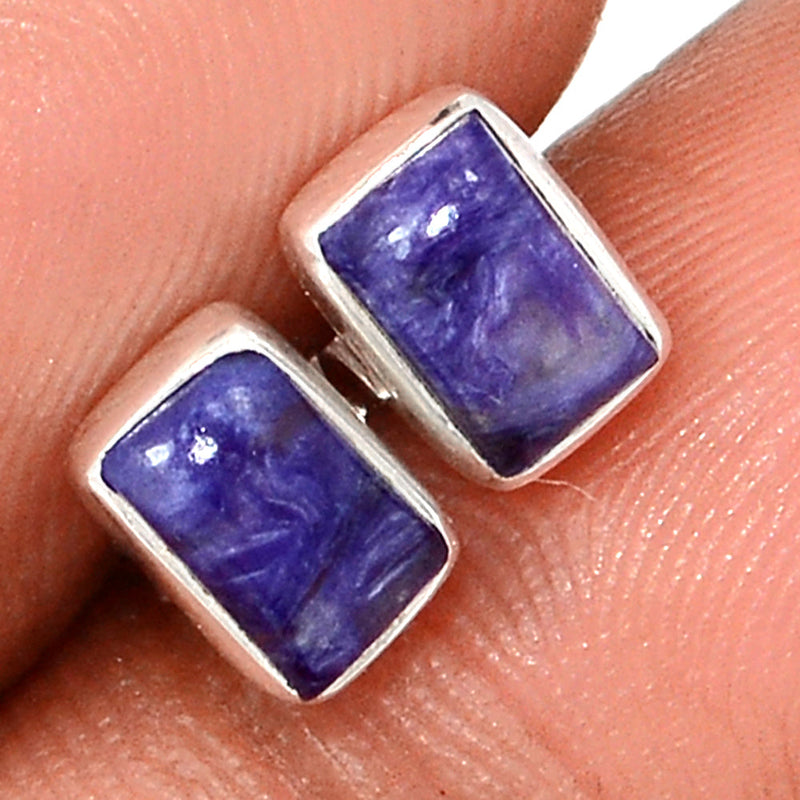 Charoite Studs - CROS309