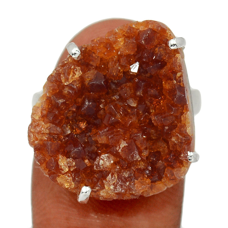 Claw - Citrine Druzy Ring - CTDR319