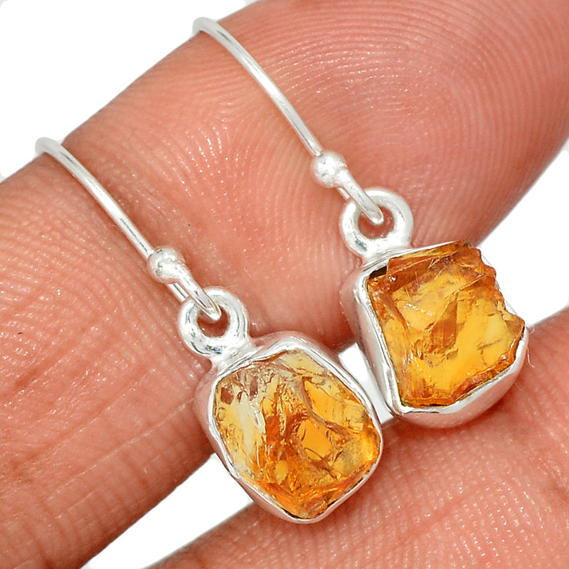 1" Citrine Rough Earrings - CTRE452