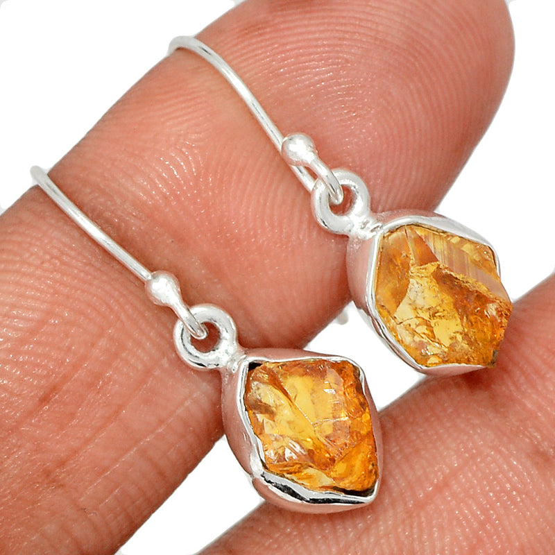 1.1" Citrine Rough Earrings - CTRE453