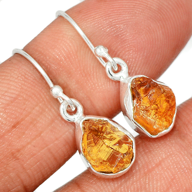 1.1" Citrine Rough Earrings - CTRE461