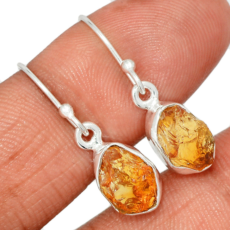 1.1" Citrine Rough Earrings - CTRE467