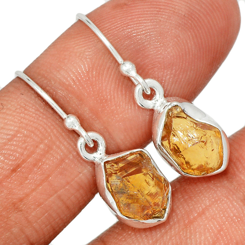 1.1" Citrine Rough Earrings - CTRE469