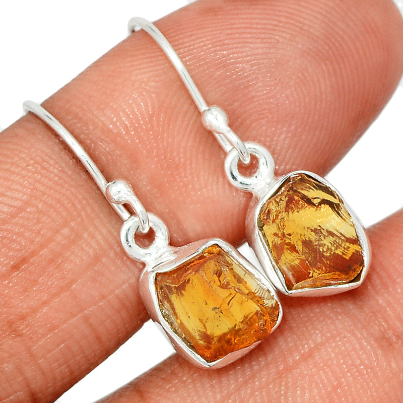 1.1" Citrine Rough Earrings - CTRE473