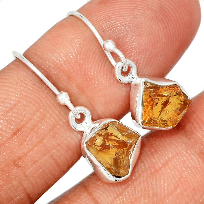 1" Citrine Rough Earrings - CTRE474