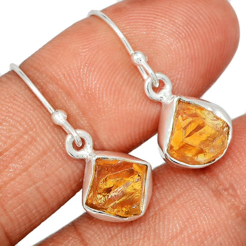 1.1" Citrine Rough Earrings - CTRE478