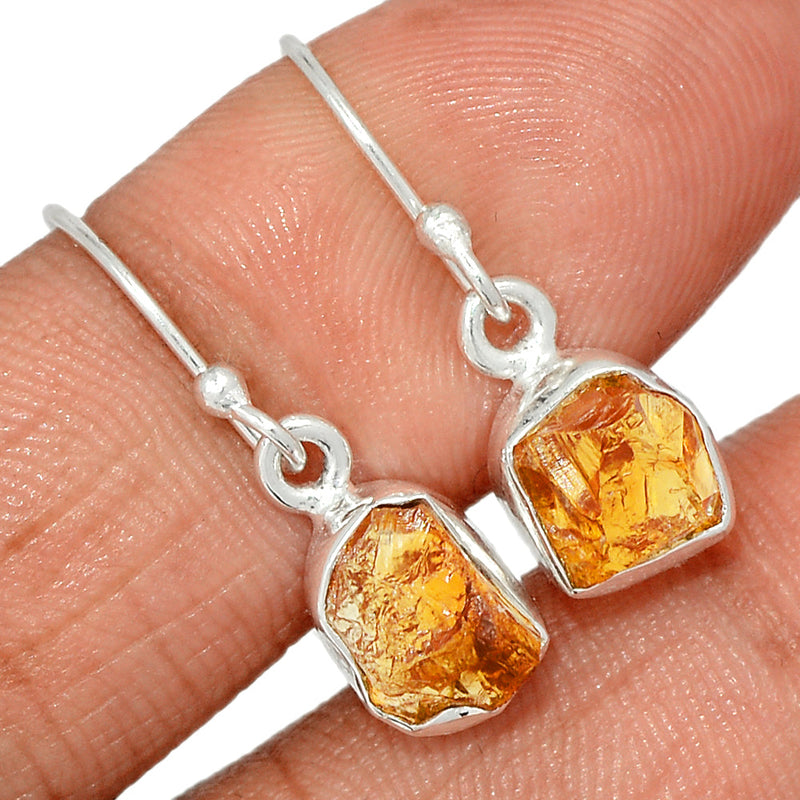 1" Citrine Rough Earrings - CTRE487