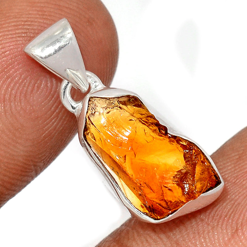 1" Citrine Rough Pendants - CTRP1017