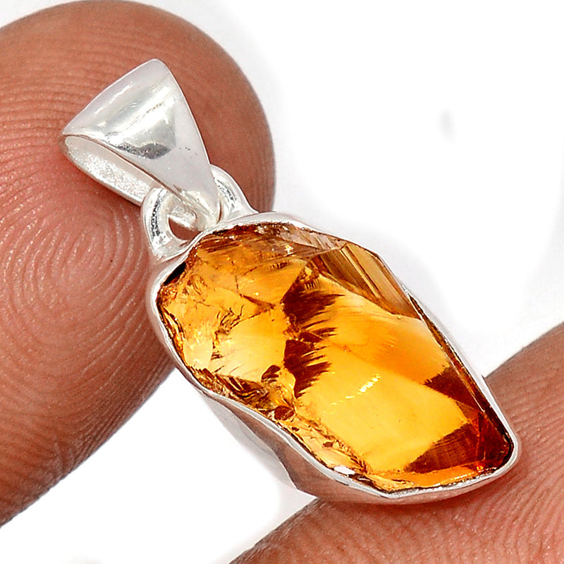 1" Citrine Rough Pendants - CTRP1022