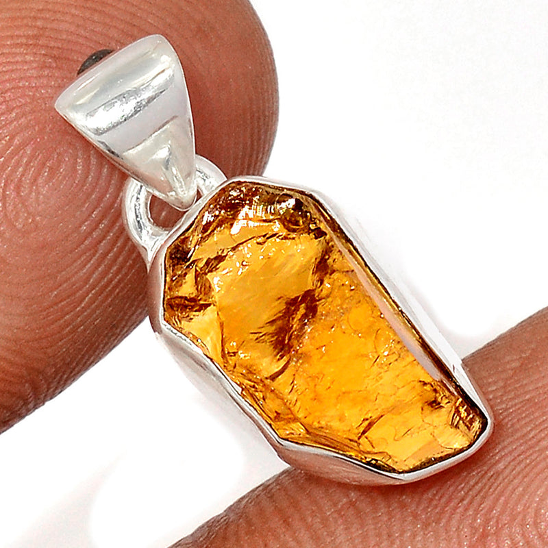 1" Citrine Rough Pendants - CTRP1028