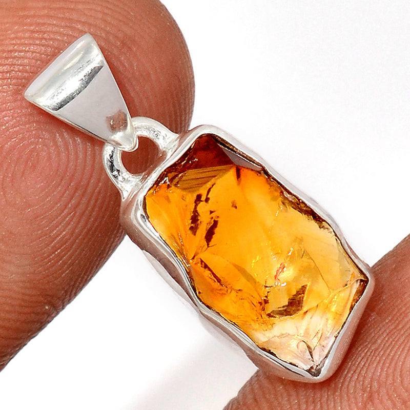 1.1" Citrine Rough Pendants - CTRP1030