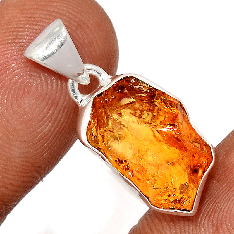 1.1" Citrine Rough Pendants - CTRP1033