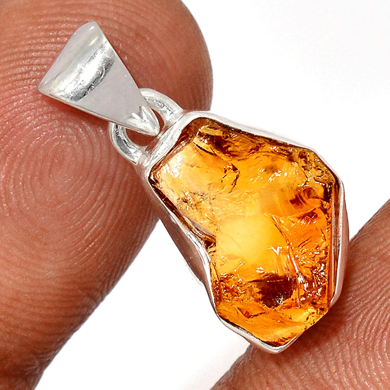 1" Citrine Rough Pendants - CTRP1034