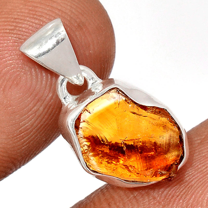 0.8" Citrine Rough Pendants - CTRP1036