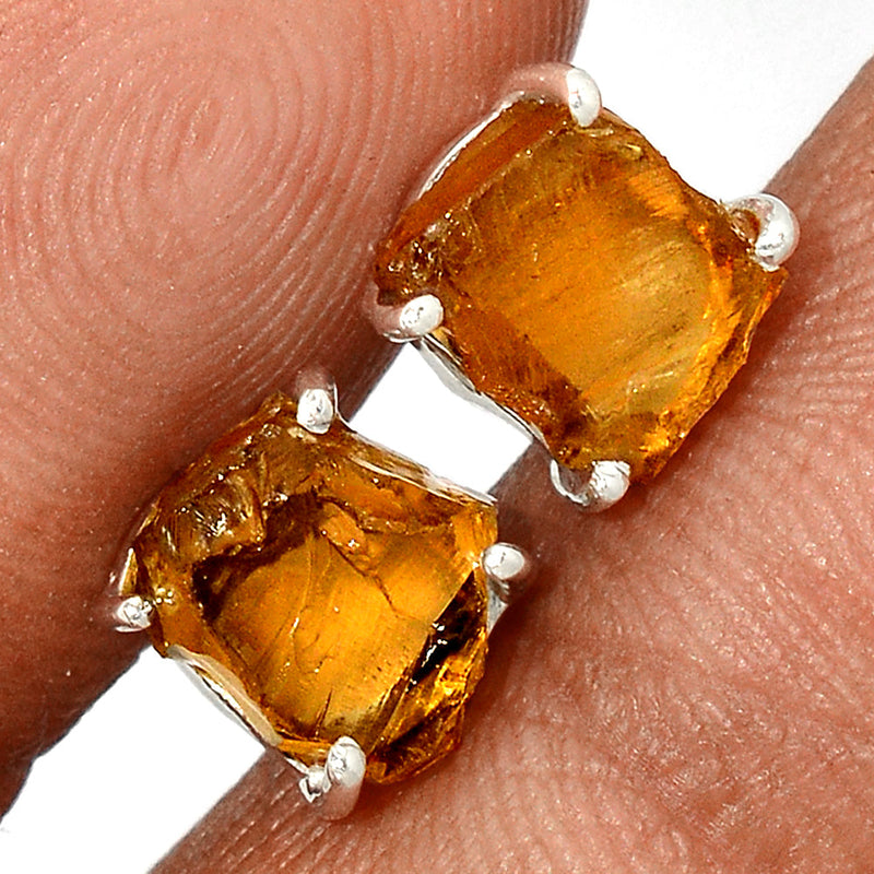 Claw - Citrine Rough Studs - CTRS133