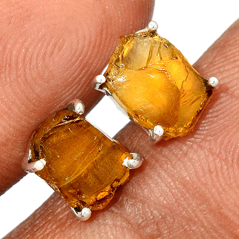 Claw - Citrine Rough Studs - CTRS135