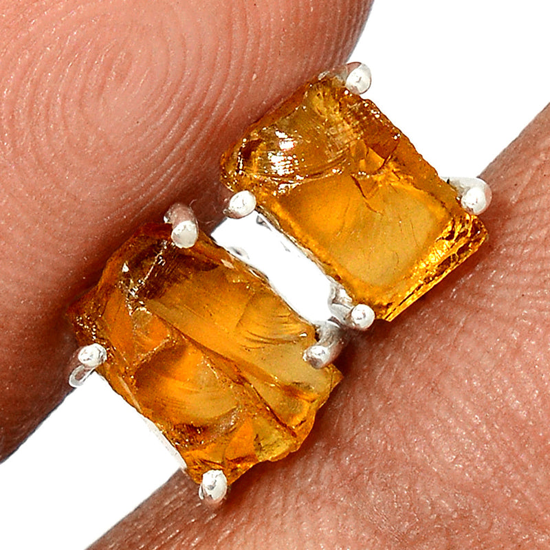 Claw - Citrine Rough Studs - CTRS136