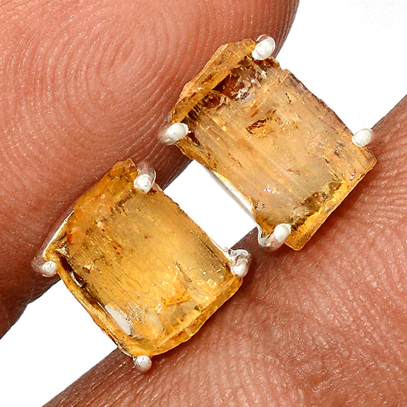 Claw - Citrine Rough Studs - CTRS138