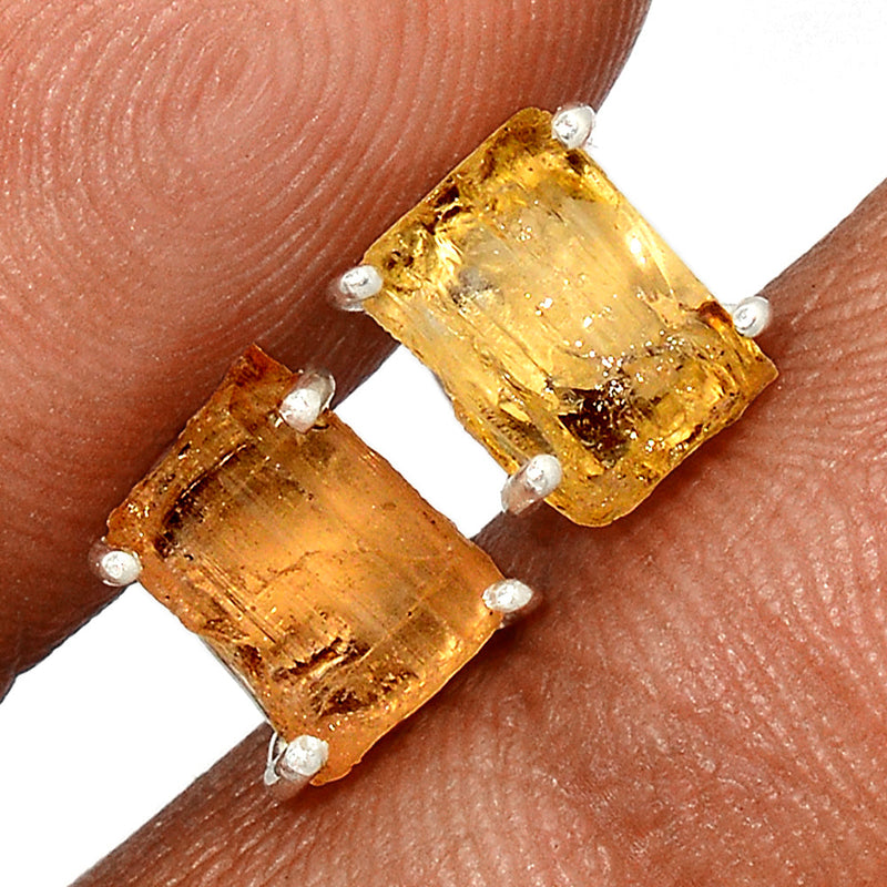 Claw - Citrine Rough Studs - CTRS139