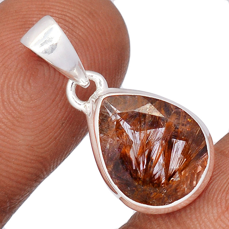 1" Cacoxenite Faceted Pendants - CXFP589