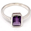 6*8 MM Octo - Amethyst Faceted Ring - R5185A