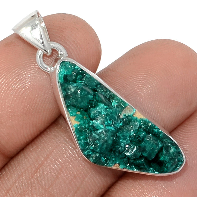 1.5" Dioptase Crystal Pendants - DTCP404