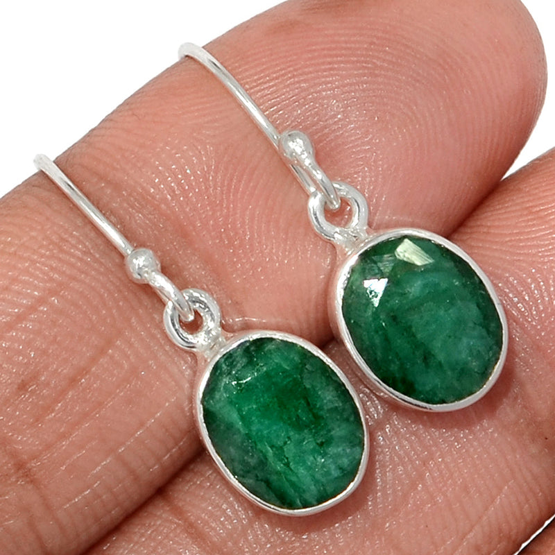 1.1" Emerald Earrings - EMEE1383