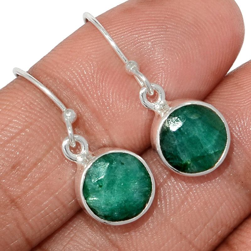 1.1" Emerald Earrings - EMEE1384