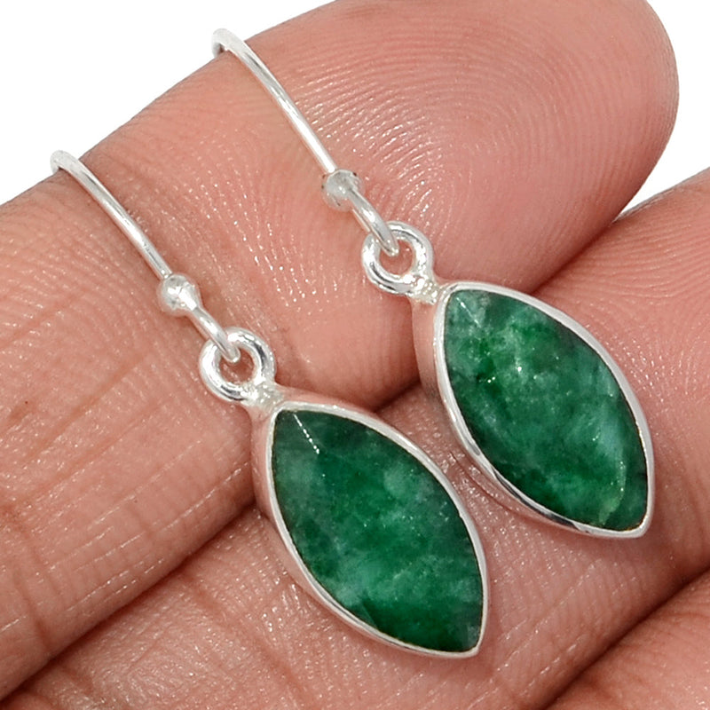 1.2" Emerald Earrings - EMEE1385