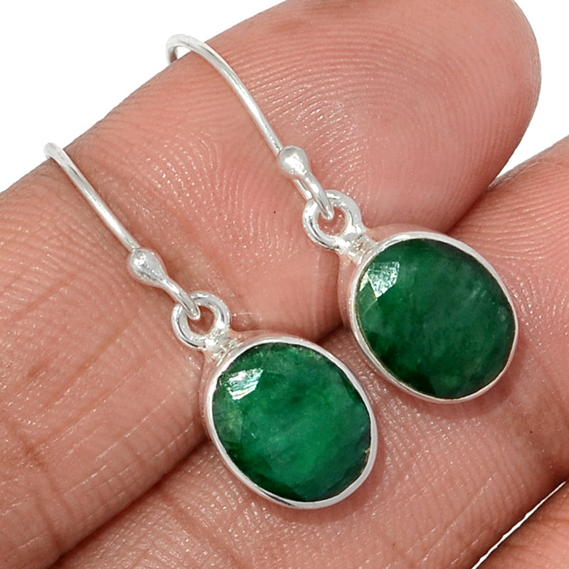 1.1" Emerald Earrings - EMEE1388