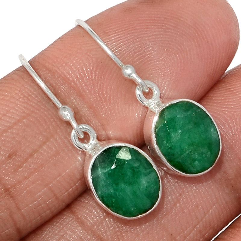 1.1" Emerald Earrings - EMEE1389