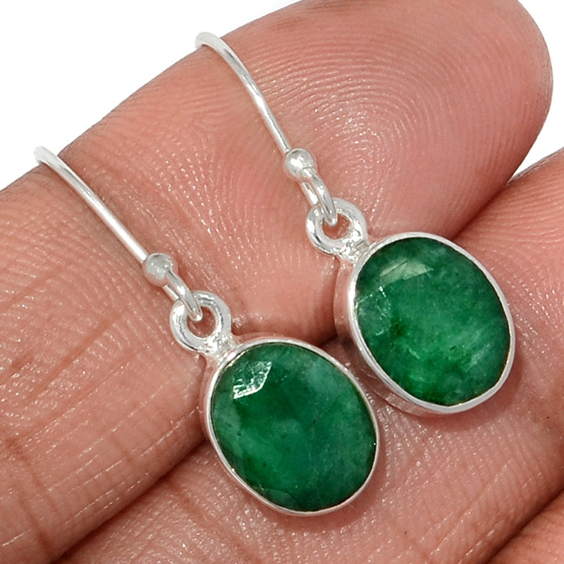 1.1" Emerald Earrings - EMEE1390