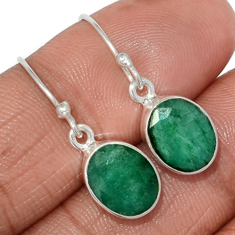 1.1" Emerald Earrings - EMEE1391