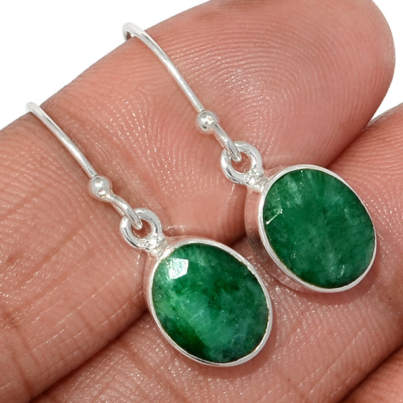 1.1" Emerald Earrings - EMEE1392