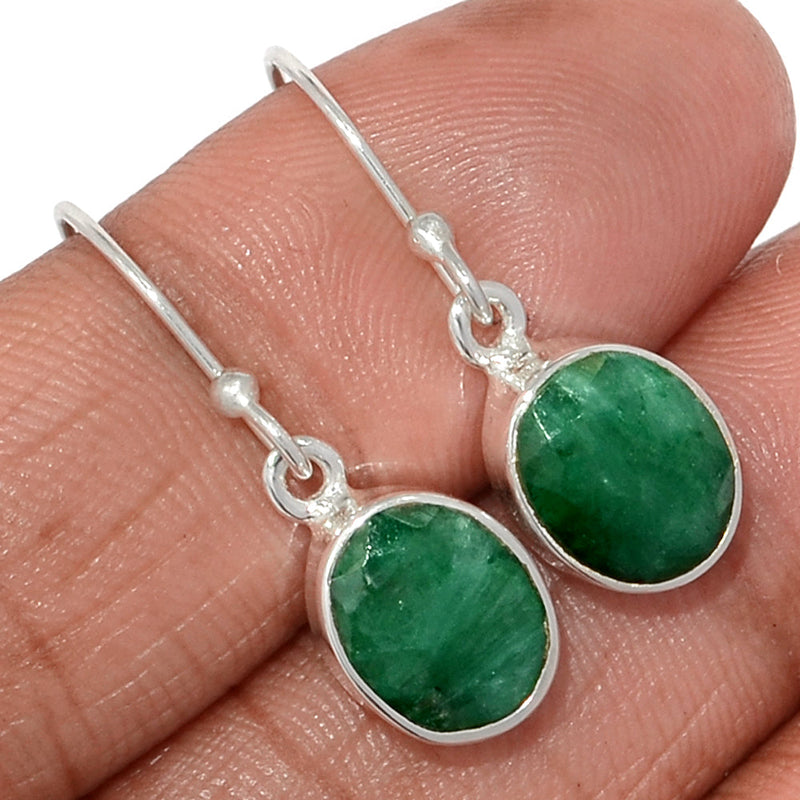 1.1" Emerald Earrings - EMEE1394