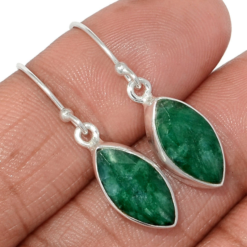 1.2" Emerald Earrings - EMEE1397