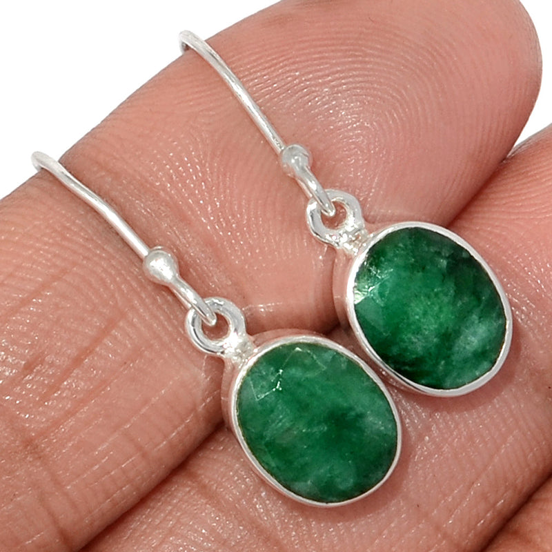 1.1" Emerald Earrings - EMEE1398