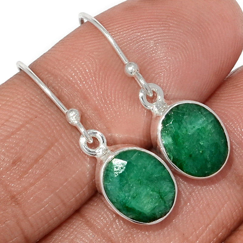 1.1" Emerald Earrings - EMEE1399