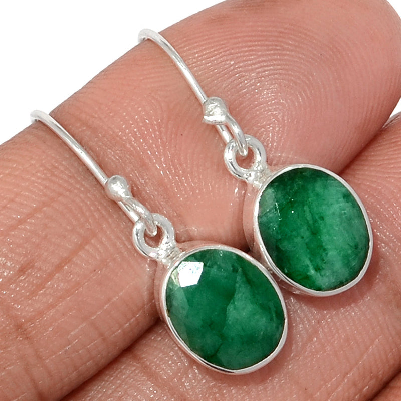 1.1" Emerald Earrings - EMEE1400