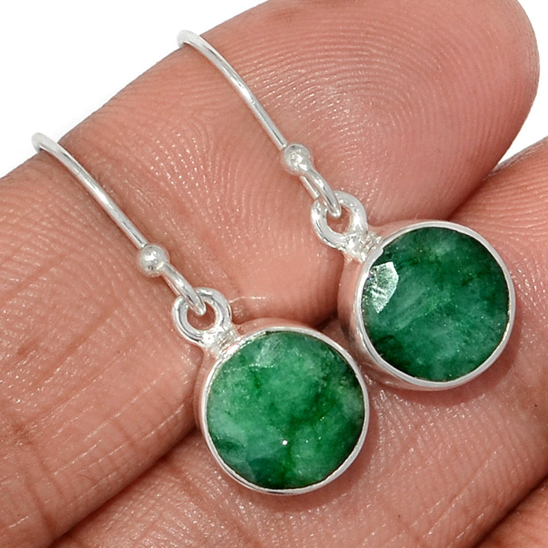 1.1" Emerald Earrings - EMEE1402