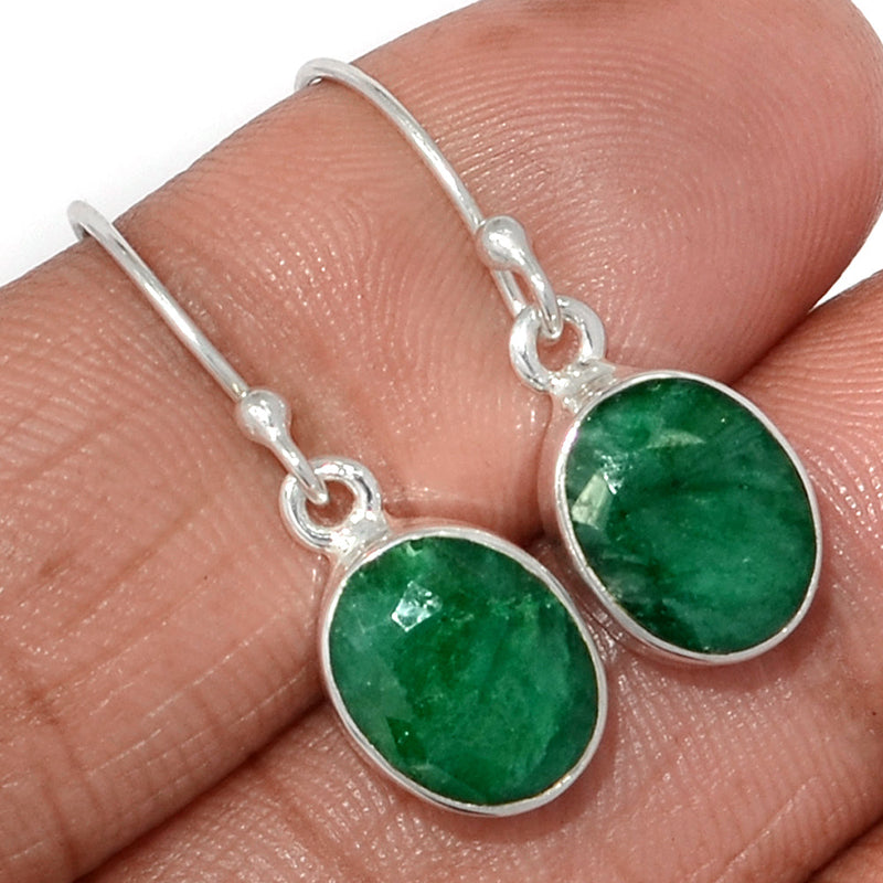 1.1" Emerald Earrings - EMEE1403